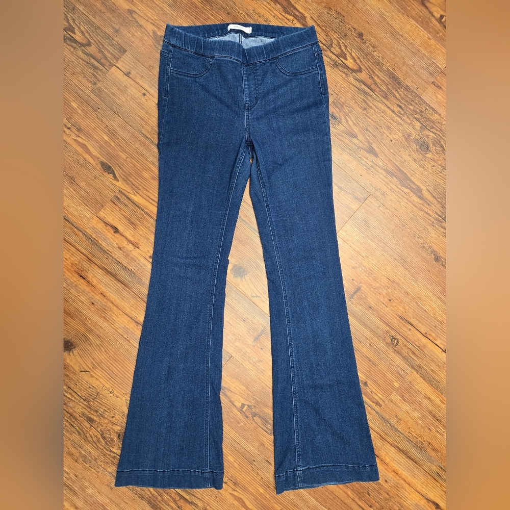 cello pull on flare jeans S tall great cond. cool soft comfy easy boho
